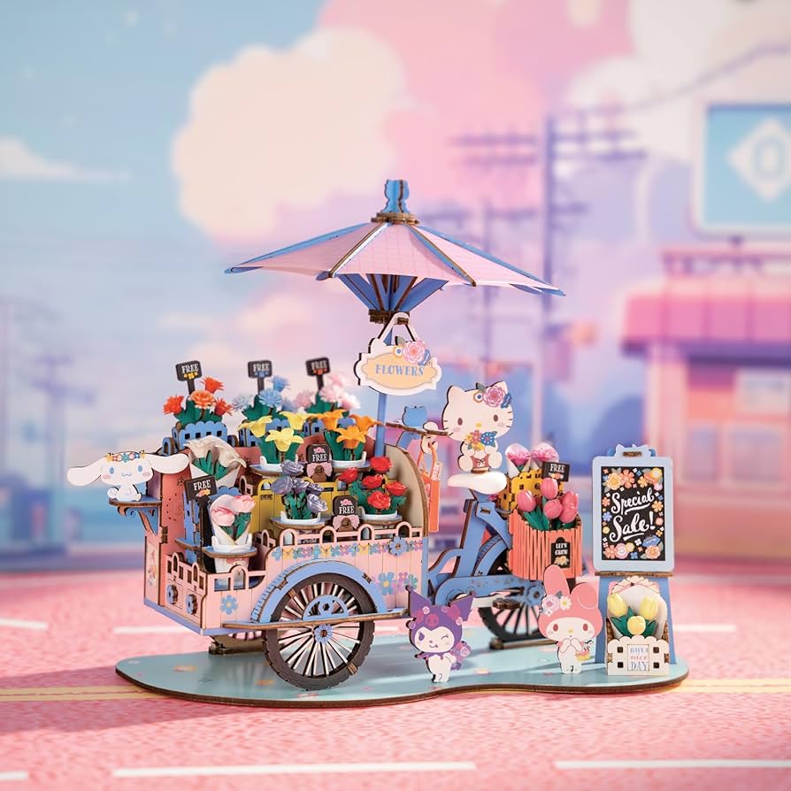 Amazon.com: Hands Craft Hello Kitty And Friends Flower Cart 3D