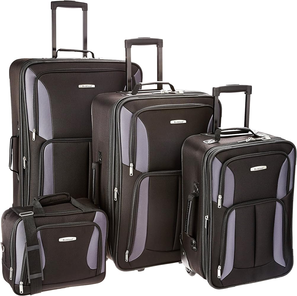 Amazon.com | Rockland Journey Softside Upright Luggage Set