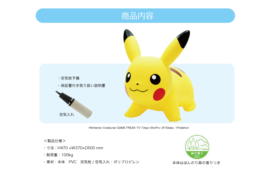 Amazon.co.jp: POKEMON AIR ポケモンエアー ピカチュウ (空気入れ用