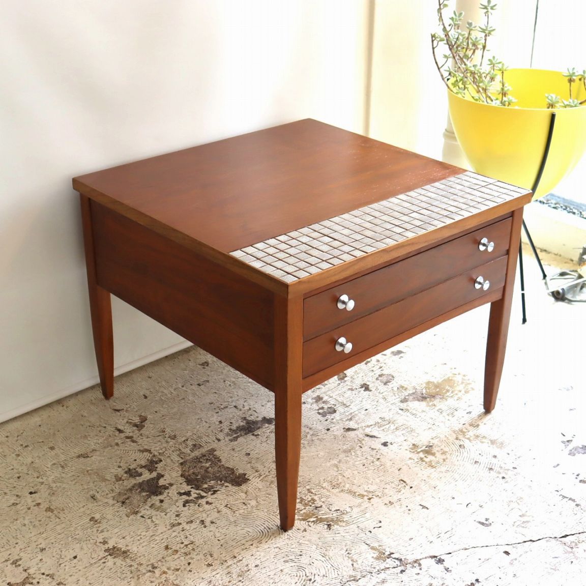 レーン社製タイルトップサイドテーブル | サイドテーブル | パーム