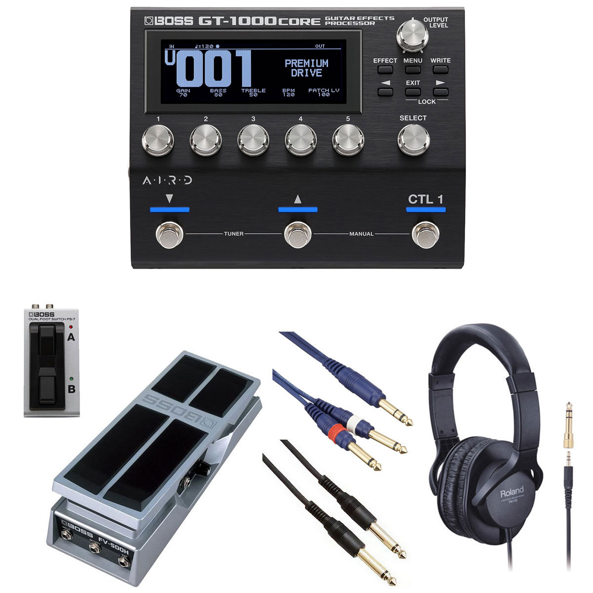 BOSS / GT-1000Core [自由自在にサウンドメイクセット] FS-7 + FV-500H