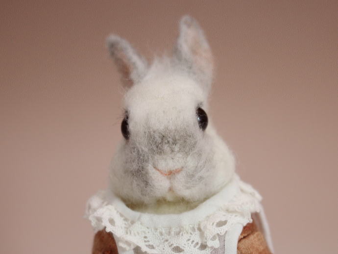 棚からうさもち ／ エプロンドレスを着たフロスティのうさぎ