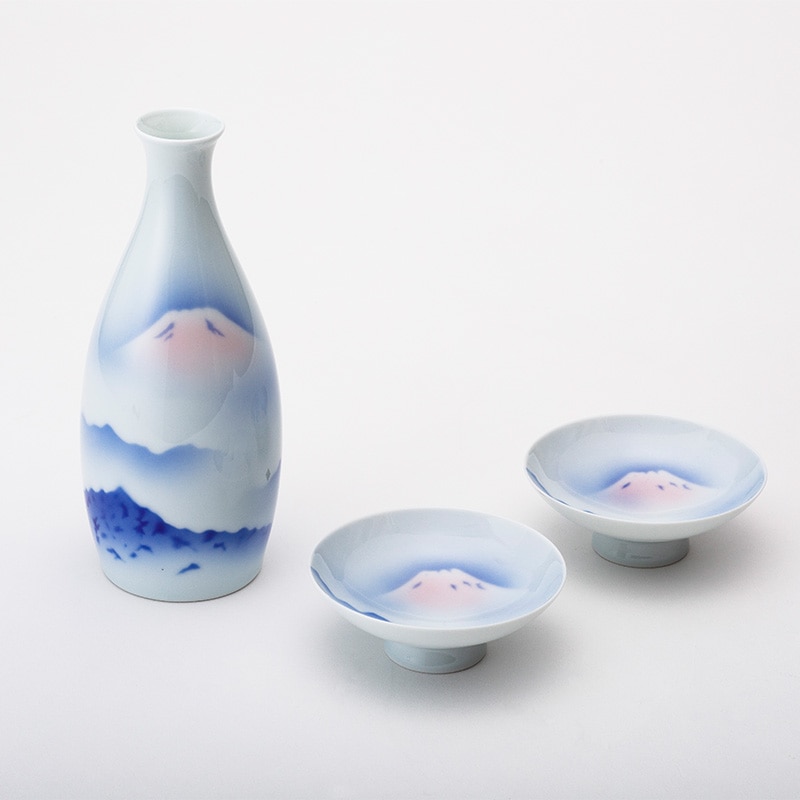 赤富士 二人具酒器揃 | すべての商品 | 深川製磁オンラインストア （TS