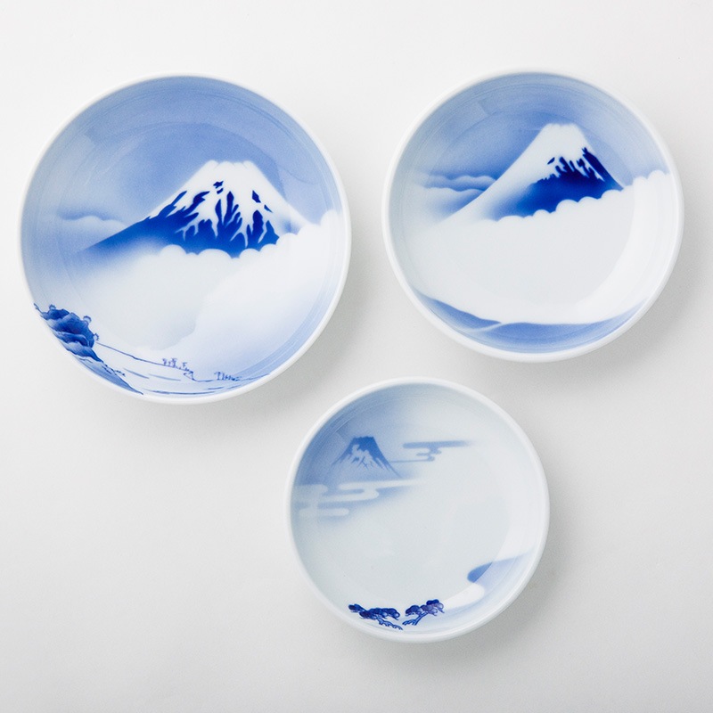 富士三景 祝皿(3枚組) | すべての商品 | 深川製磁オンラインストア