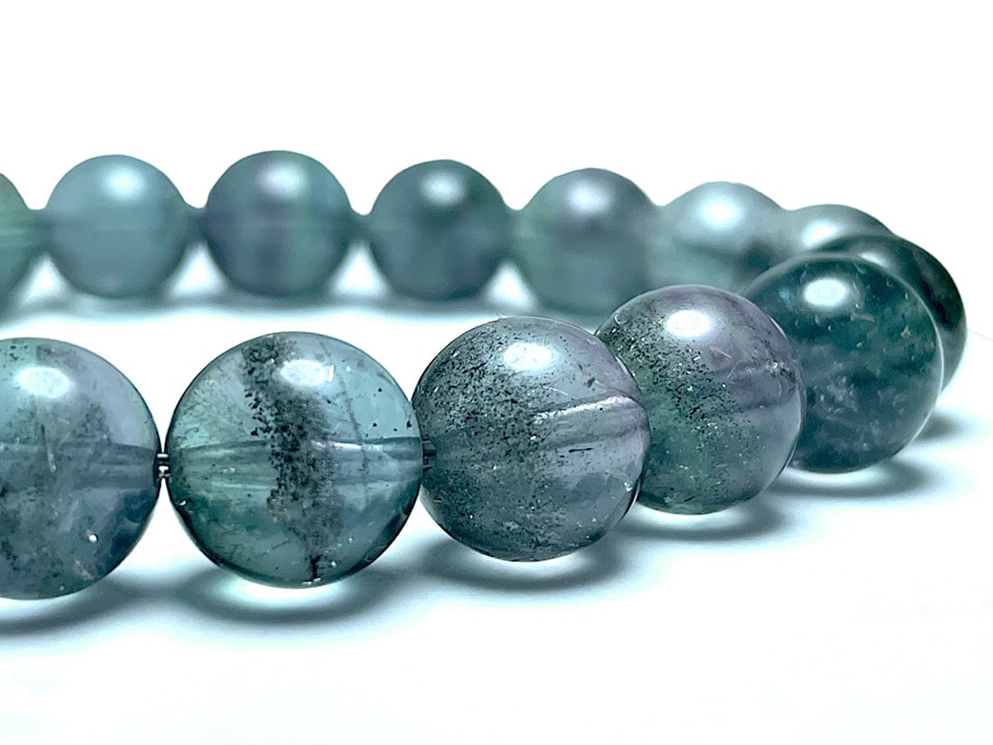 パイライトinフローライト 10mm ブレスレット