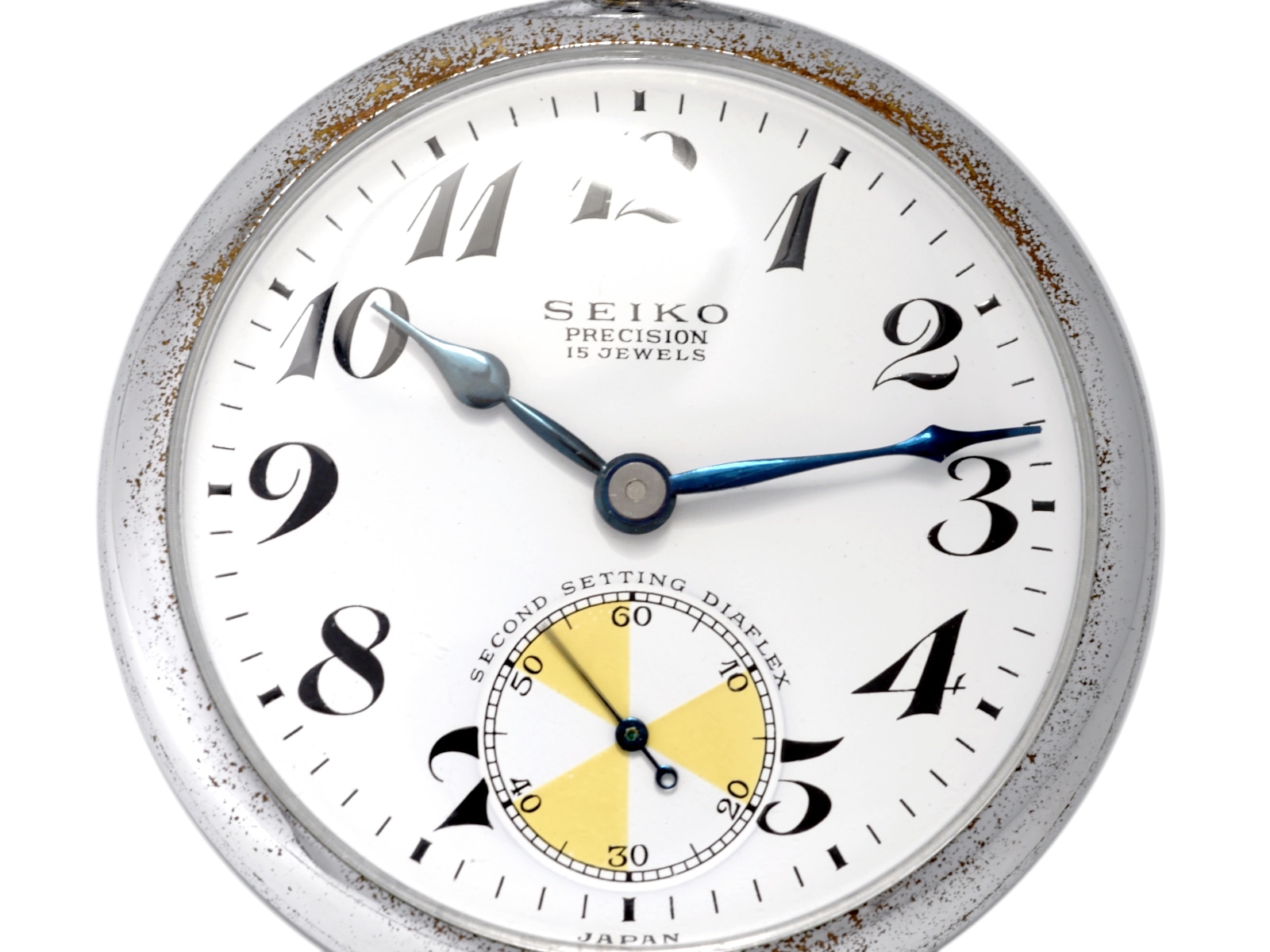 セイコー プレシジョン 懐中時計 青針 日本電信電話公社 セコンド