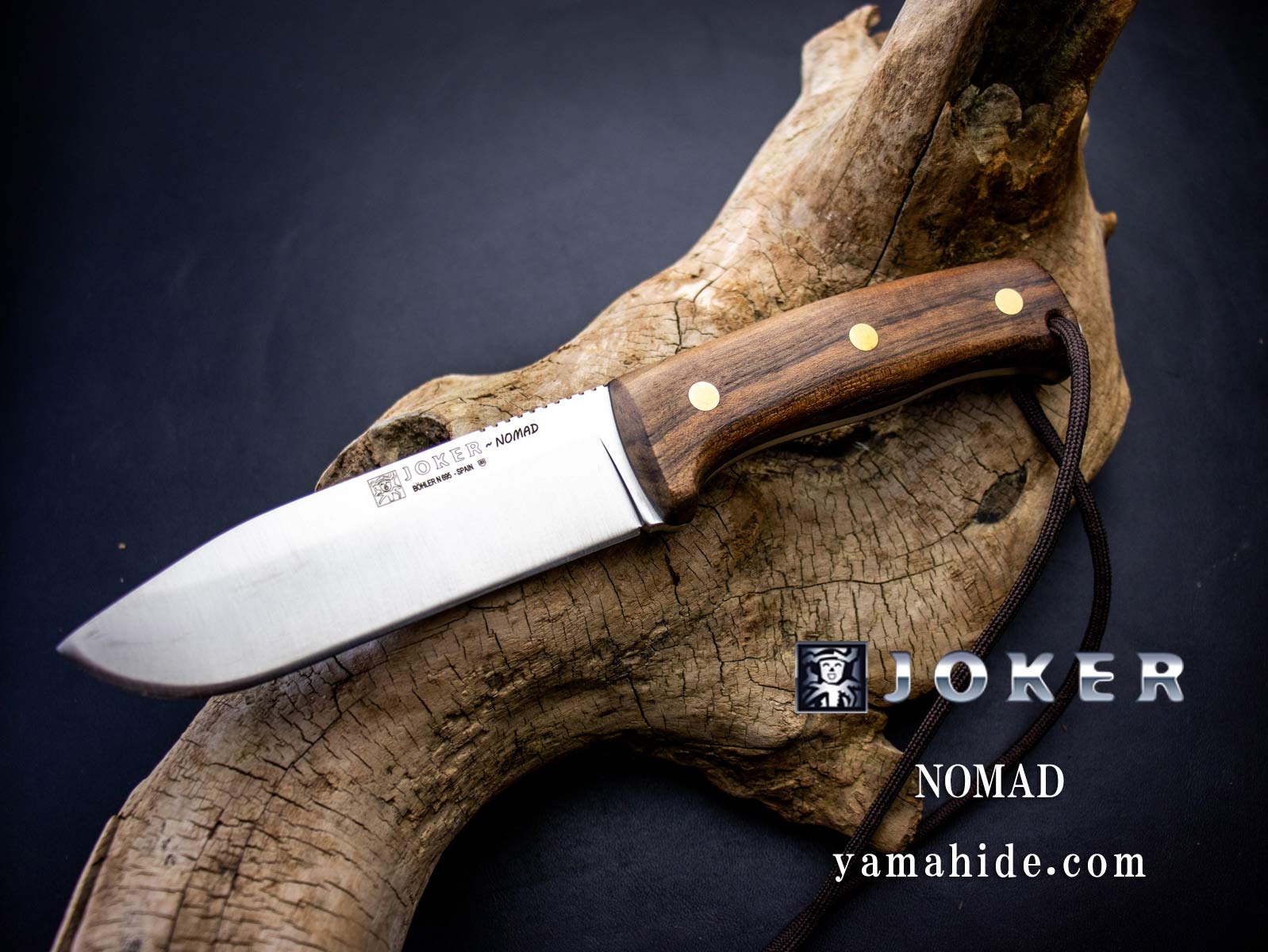 ジョーカー ナイフ CN125-P ノマド ウォールナット ファイヤースチール