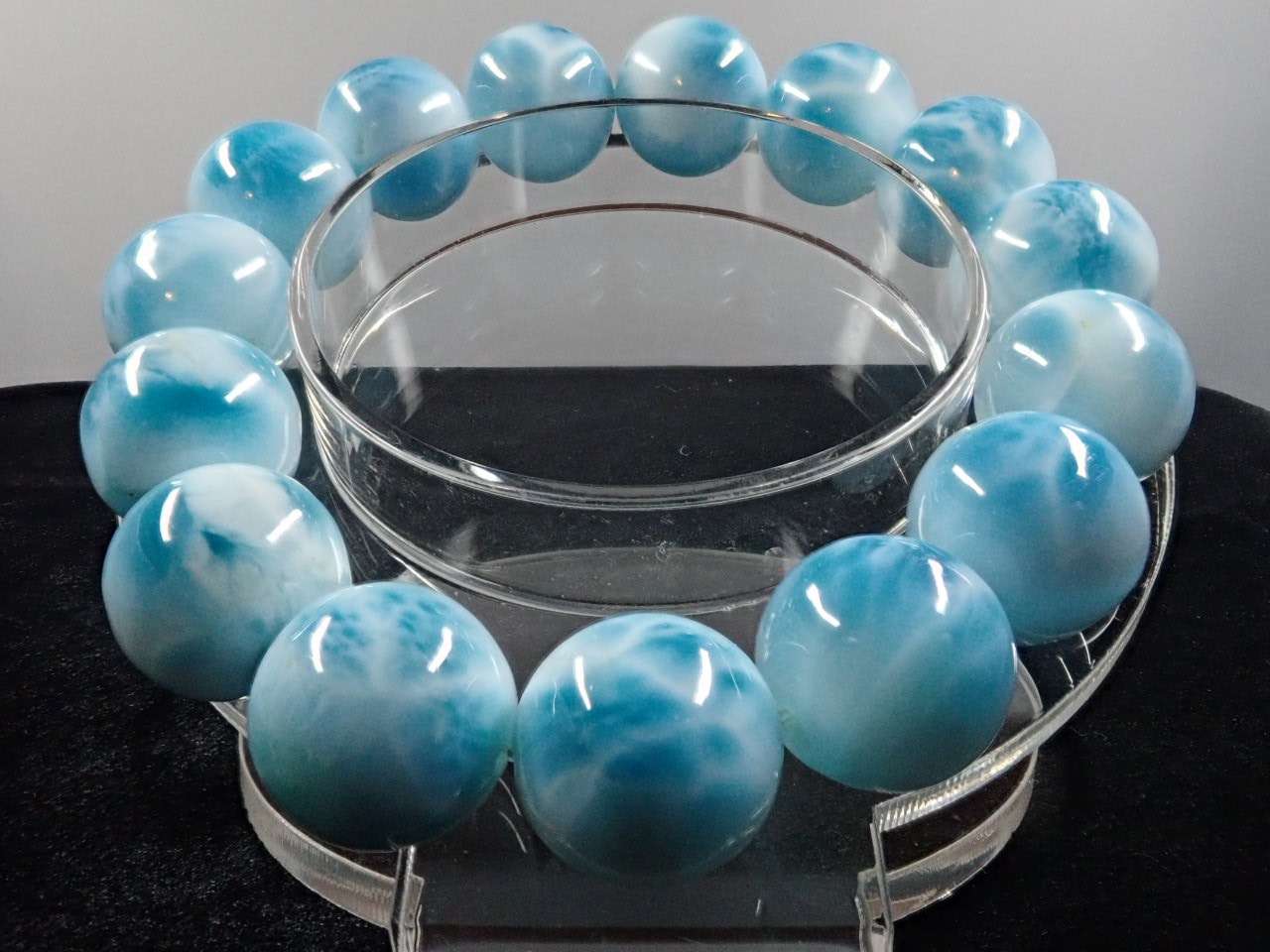 ラリマー（ブルー・ペクトライト） ブレスレット 14.1㎜ XA | 天然石