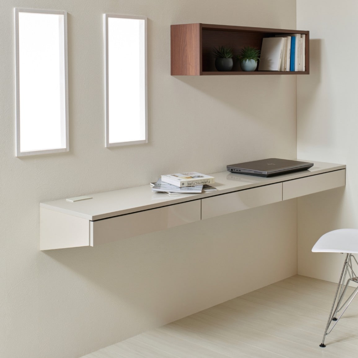 カウンター デスク モダン 引出 幅180cm フロート MA-SS90B MA-D182D