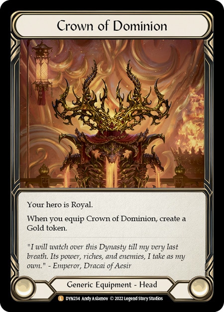 EN】《Cold Foil》[Generic] Crown of Dominion 「L」〔DYN234