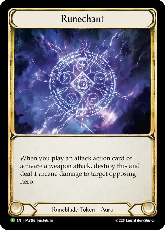 EN】《Rainbow Foil》[Runeblade] Runechant(Lightning) / ルーン陣