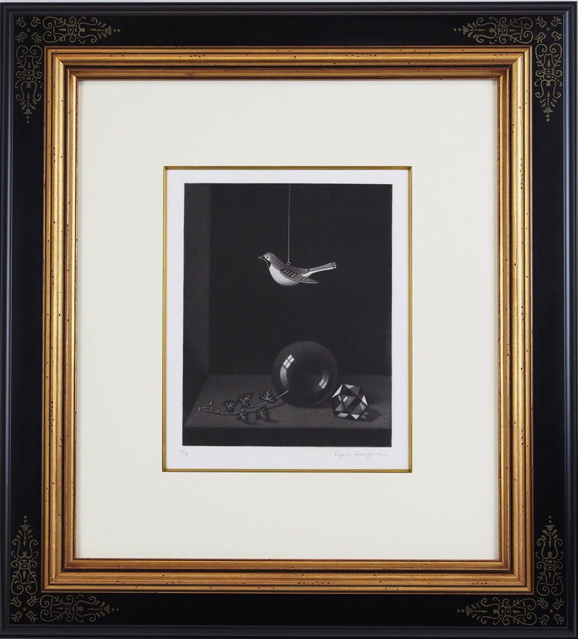 長谷川潔 「玻璃球のある静物」（オリジナル版画） | | アトリエ・ブランカ