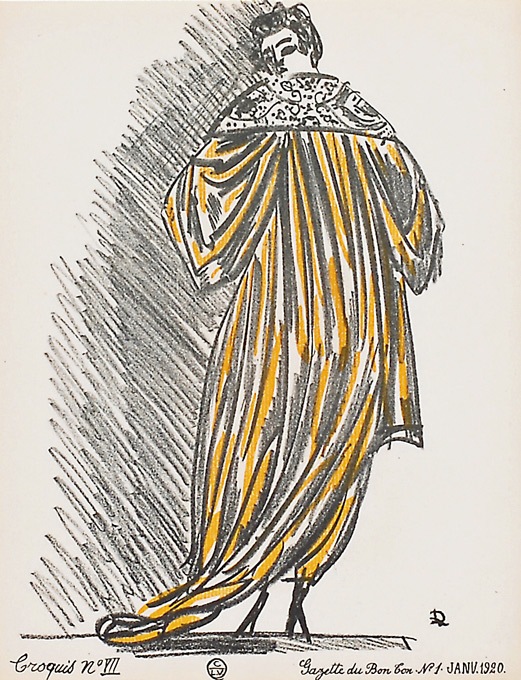 ラウル・デュフィ ファッション誌『ガゼット・デュ・ボン・トン』第1号