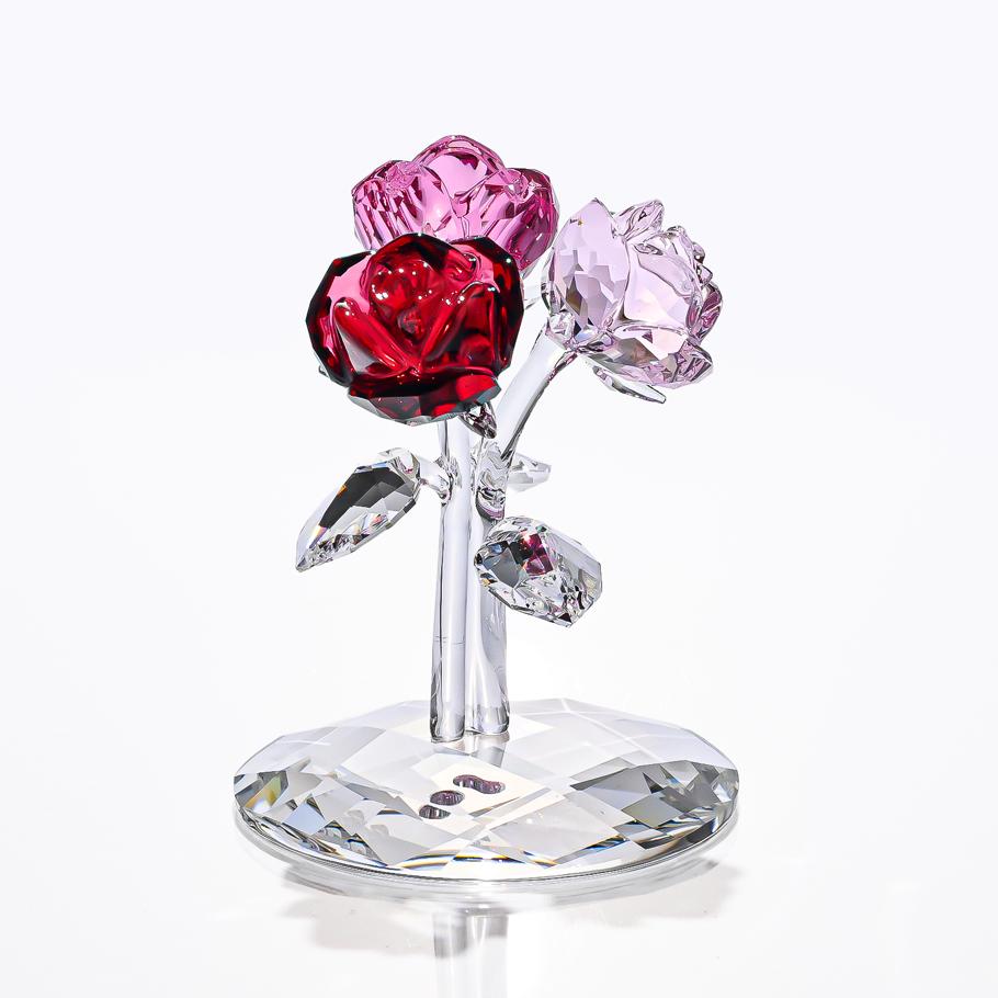 スワロフスキー ブロッサミング ローズ バラ Red 箱つき