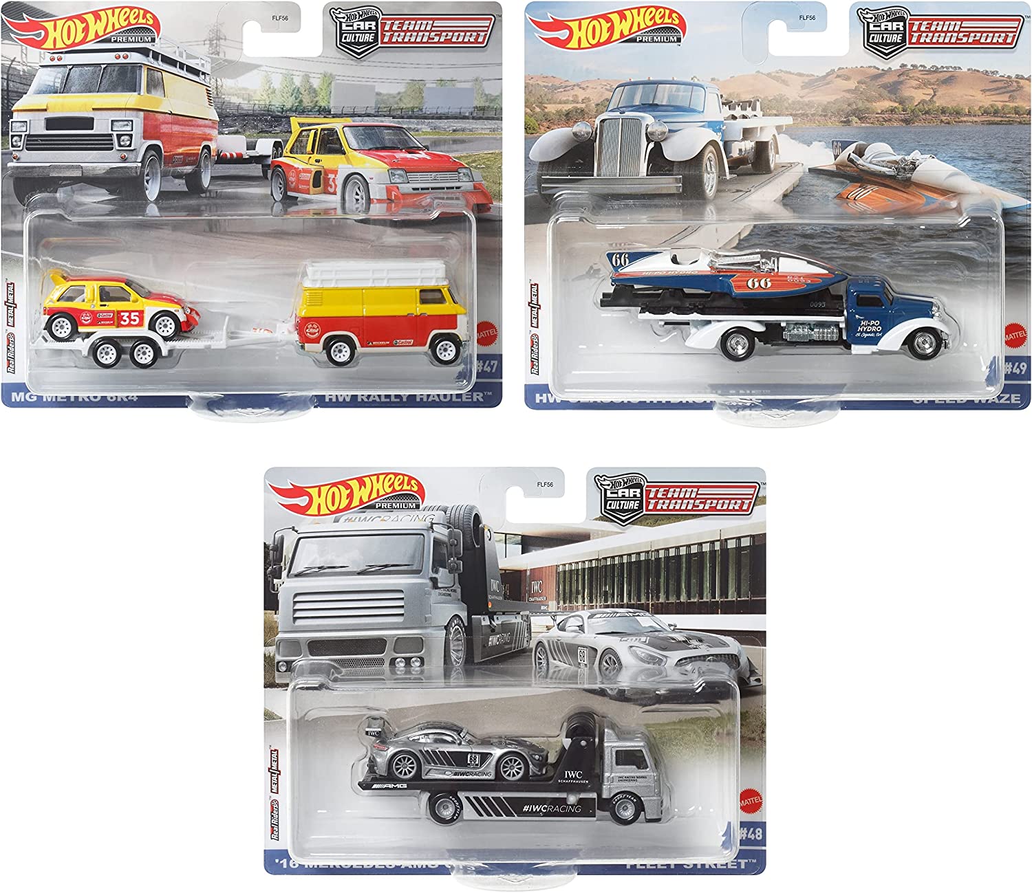 BOX】ホットウィール(Hot Wheels) チームトランスポート アソート 4台