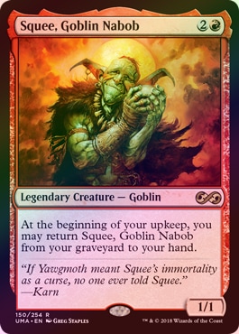 FOIL】【英】ゴブリンの太守スクイー/Squee, Goblin Nabob[赤R]【UMA