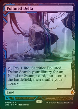 FOIL】【英】汚染された三角州/Polluted Delta [土地MR]【ZNR