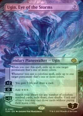 FOIL】【英】嵐の目、ウギン/Ugin, Eye of the Storms[無色MR]【TDM