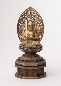 仏像】阿弥陀如来 戌・亥年の守護本尊 身丈2寸 古美彩色仕上げ | 干支