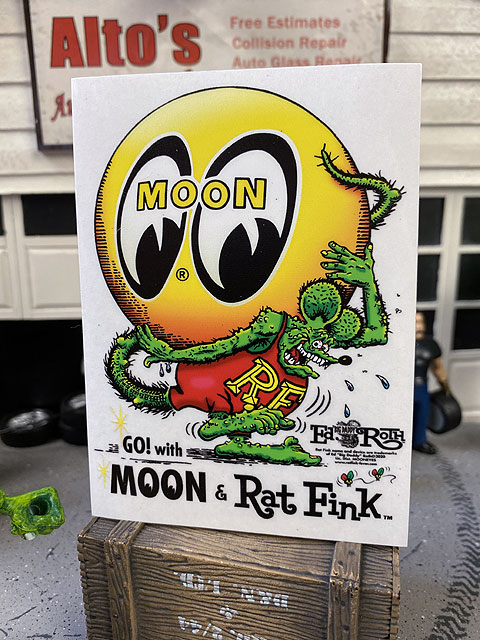 ラットフィンク × ムーンアイズ コラボステッカー （アイボール）の