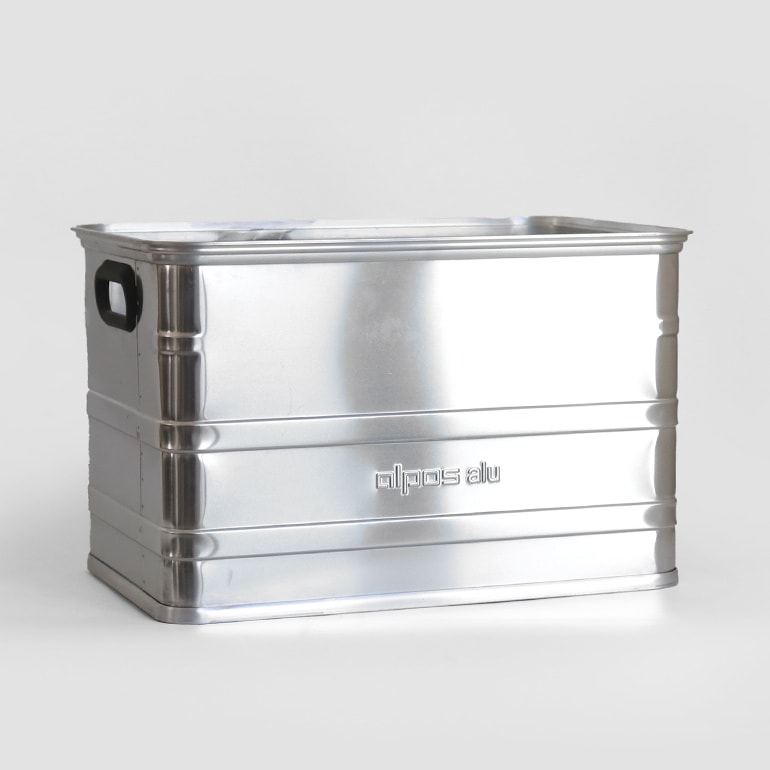 ALPOS アルポス｜ALUMINUM CONTAINER OPEN TOP (Silver) M 46L 通販
