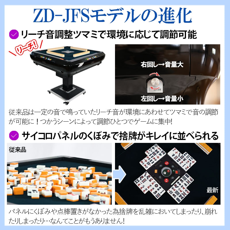 05】全自動麻雀卓 新モデル点数・点棒デジタル表示 28ミリ牌×2面＋赤牌