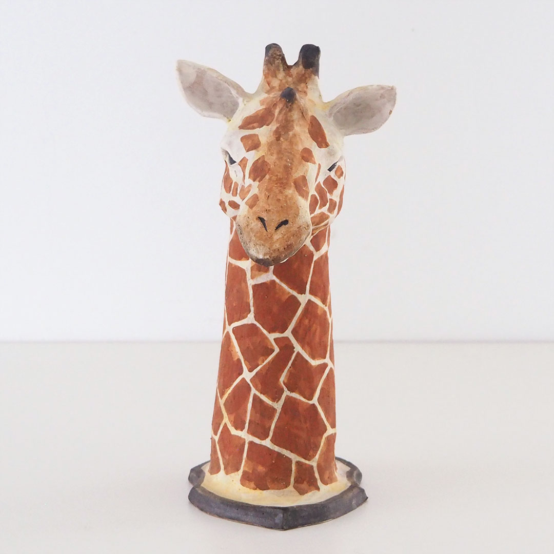 陶の置物/キリン | acne.pottery.studio | 糸島くらし×ここのき 公式