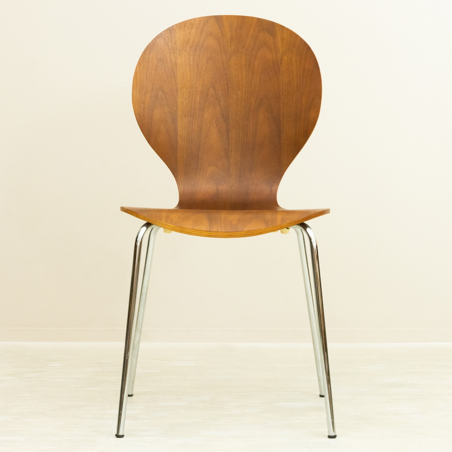 ダイニングチェア チーク スチール 北欧ビンテージ家具CLOVERKY