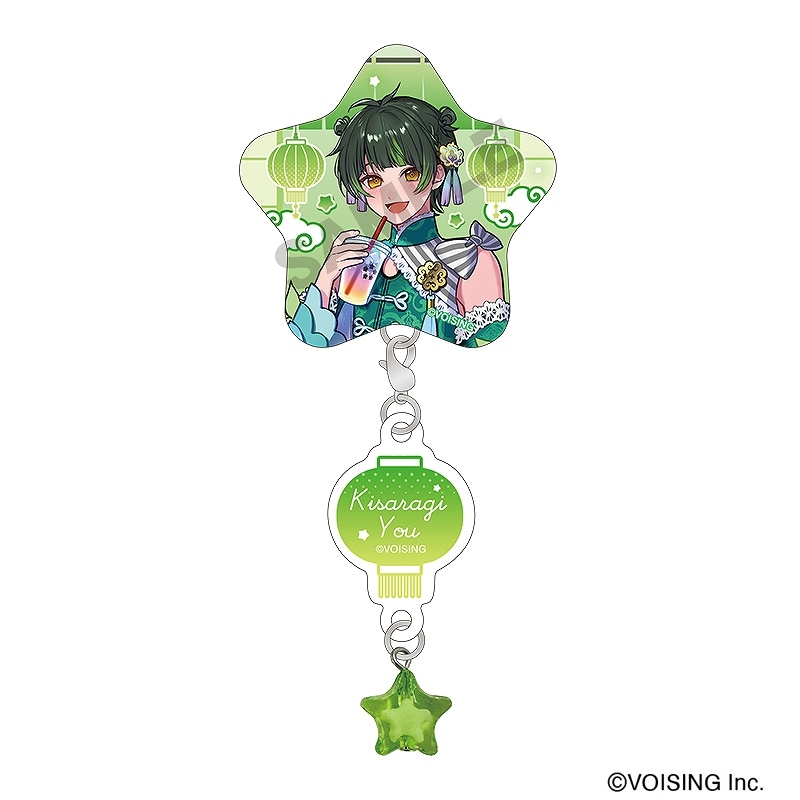 事後通販3月中旬より順次発送】すたぽら チャーム付き星型缶バッジ＿