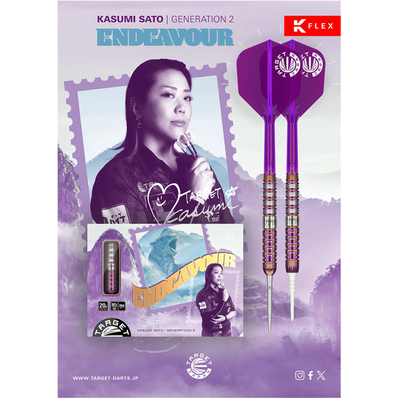 TARGET ENDEAVOUR G2 MAX エンデバー 佐藤かす美選手 ダーツ > ソフトダーツ > ブランド【タ行】 > ターゲットジャパン