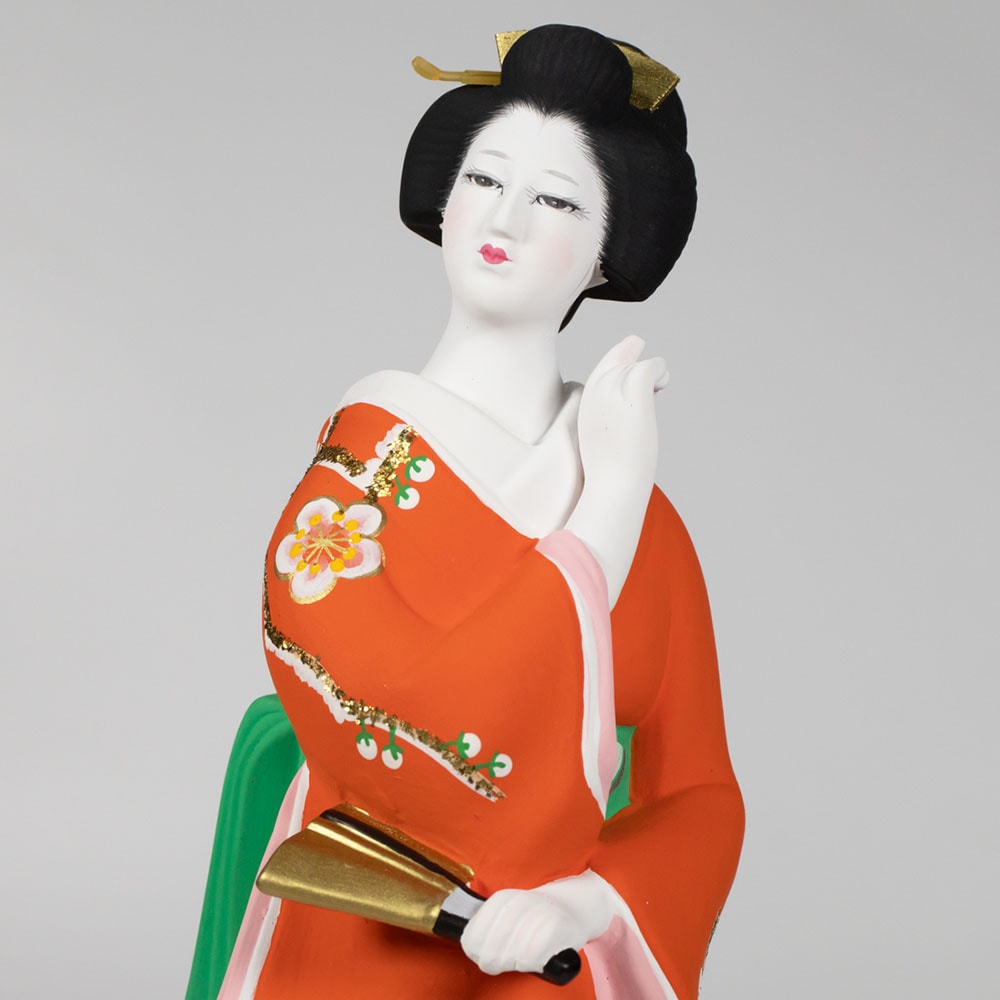 芸者博多人形 初春・赤 末九郎作 | 工芸品,博多人形 | 日本各地の工芸