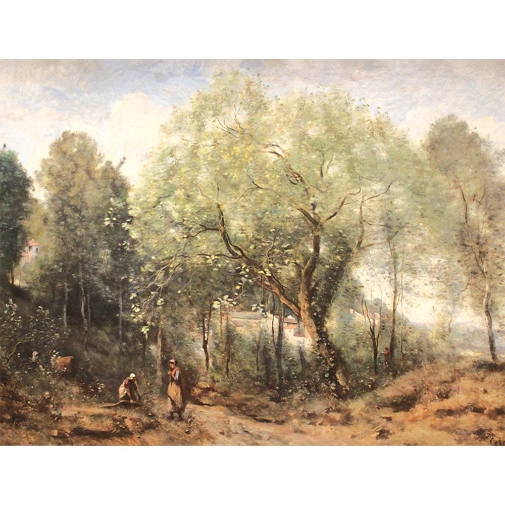 きささげの木 【6号】 ジャン＝バティスト・カミーユ・コロー 【 額縁