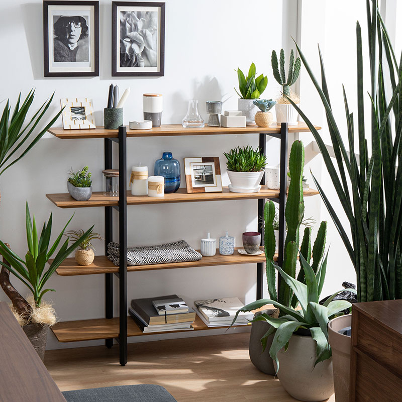 オープンラック 4段シェルフ 120cm｜見せる収納 北欧インテリア【公式