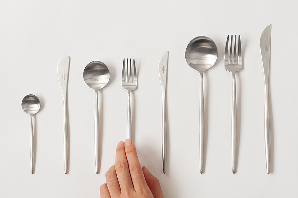 ムーン／MOON マットシルバー カトラリー（クチポール／Cutipol