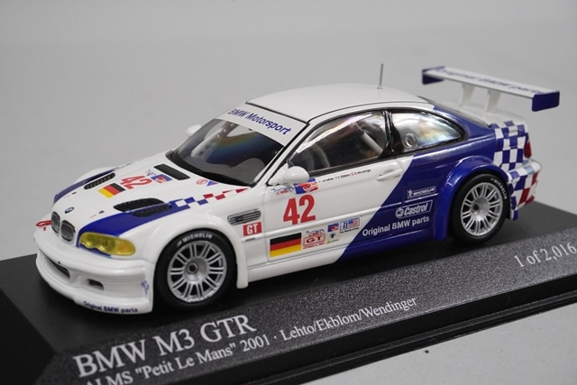 1/43 ミニチャンプス 400012142 BMW M3 GTR ALMS “Petit Le Mans” 2001