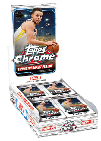 2024-25 TOPPS CHROME BASKETBALL HOBBY BOX