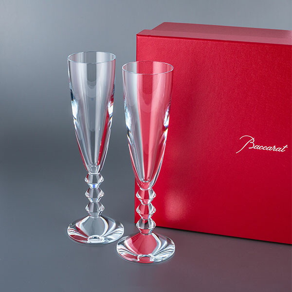 バカラ Baccarat ベガ シャンパンフルート ペア シャンパングラス