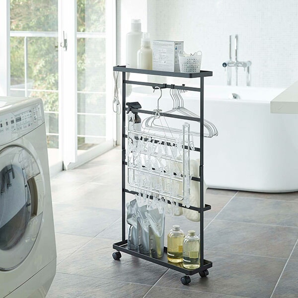 洗濯用品収納ワゴン タワー 山崎実業 tower ランドリー収納 ランドリー