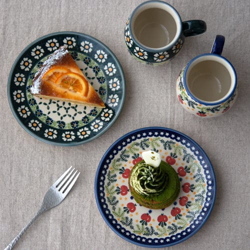 ポーリッシュポタリー 平皿φ17cm／W200（ヴィザ社）【ポーランド食器