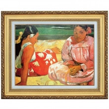 ゴーギャン（ゴーガン） 「タヒチの女」 6号 立体複製名画【ポイント5