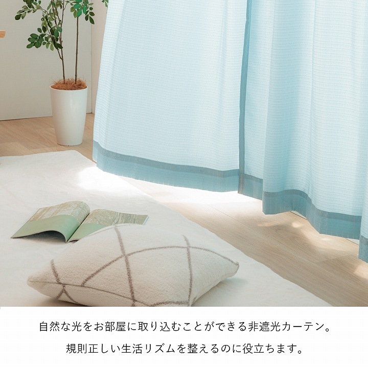 ドレープカーテン レースカーテン 非遮光 「4Pラスター」 幅100cm 4枚