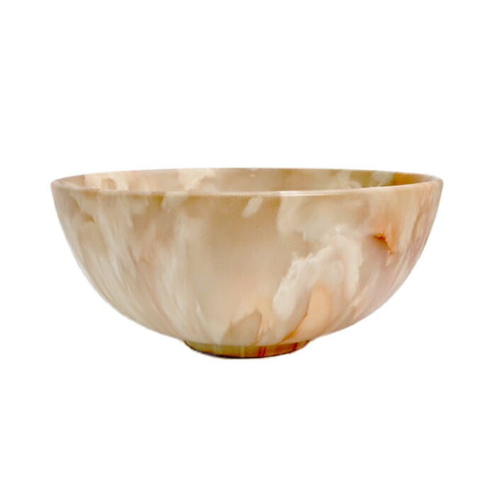 洗面ボウル おしゃれ 大理石調 小さい 丸 陶器 置き型 オーバーフロー