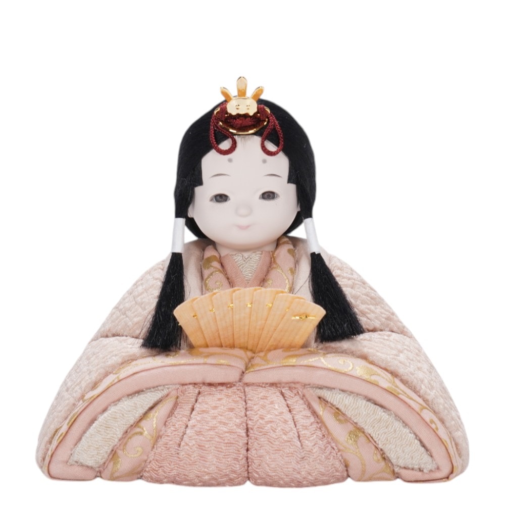 木目込み雛人形】草木染(ログウッド×ビワ) 親王飾り | 縫nui作