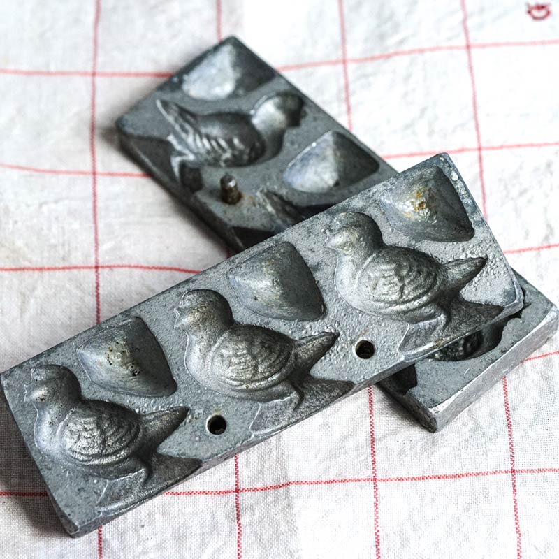 アンティークのレアな鳥のチョコレートモールド20C初頭頃 gk-553の通販