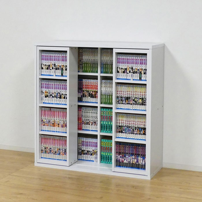 組立家具の日CP】本棚 書棚 CD収納 DVD収納 コミック 漫画 本 スライド