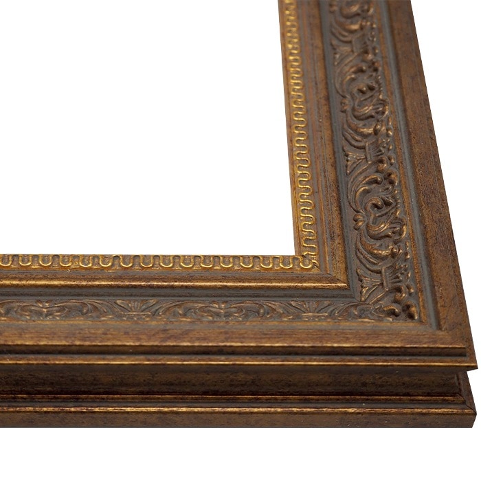 写真用額縁 8203/アンティークゴールド 写真ワイド四つ切（366×254mm