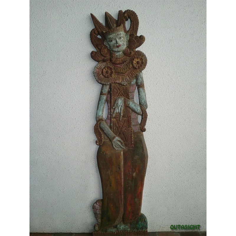 木彫り 女神 アンティーク バリ島 TCC001 | Statue/彫像/金属像/置物
