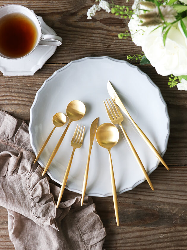 CutipolカトラリーMOON MATTE GOLD クチポール ～ サラグレース