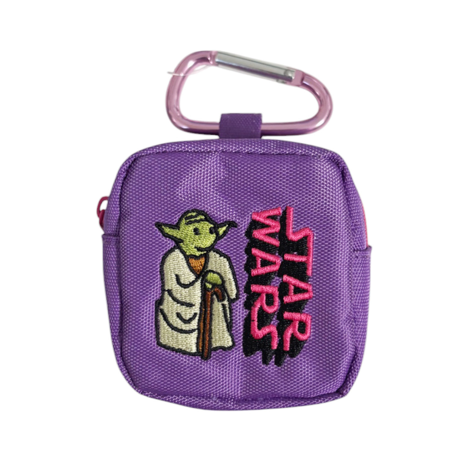 公式] STARWARS カラビナ付きミニ刺繍ポーチ ロゴ ヨーダ | ヨーダ