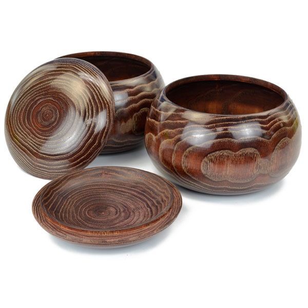 囲碁 木製碁笥 栗 超々特大 ※蛤碁石45号まで収納可能 | 碁笥・碁笥箱